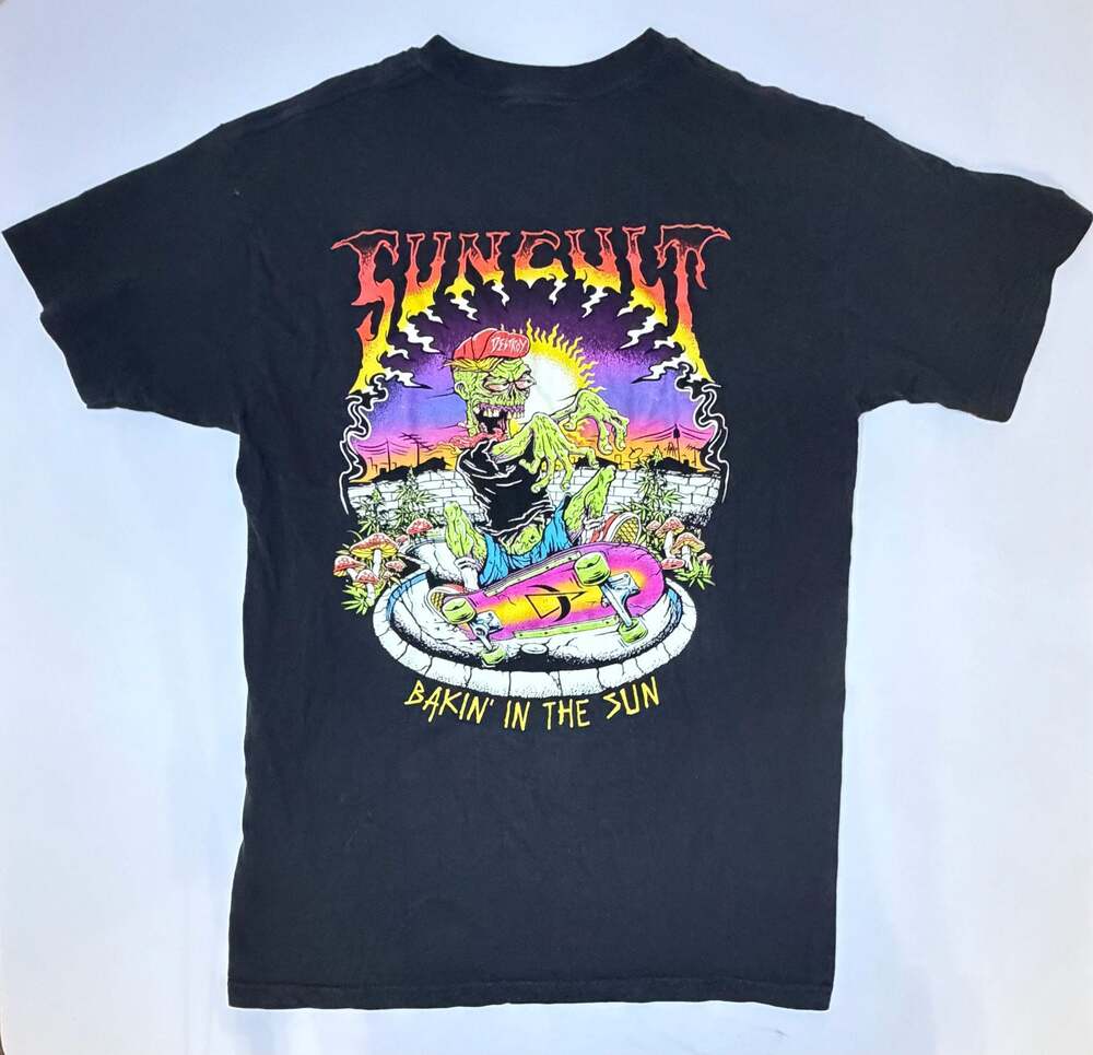 Suncult 'Bakin' In The Sun' Zombie Skater Graphic T-Shirt